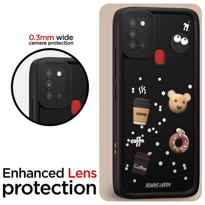 Samsung A21s/3D Silicone mobile cover in black by Pikkme – photo 5
