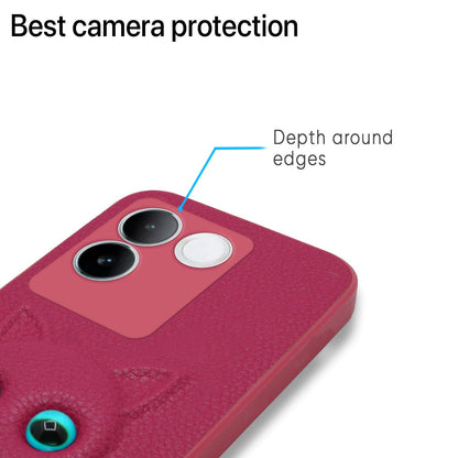 Pikkme iQOO Z7 Pro 5G Kitty Back Cover (Pink)