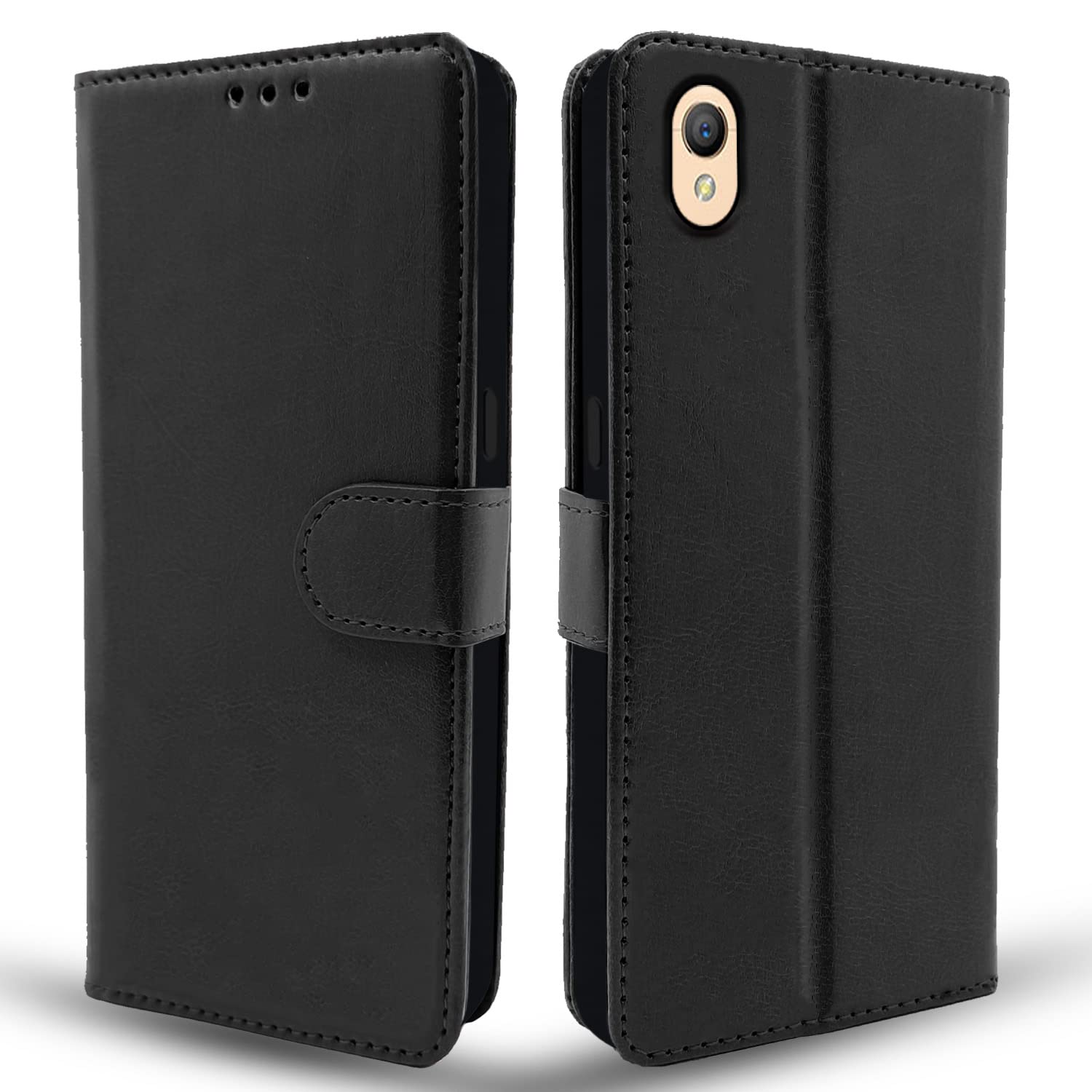 Pikkme Oppo A37 Wallet black wallet flip cover