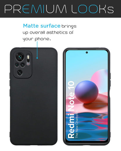 Pikkme Redmi Note 10 Matte black back cover – photo 3