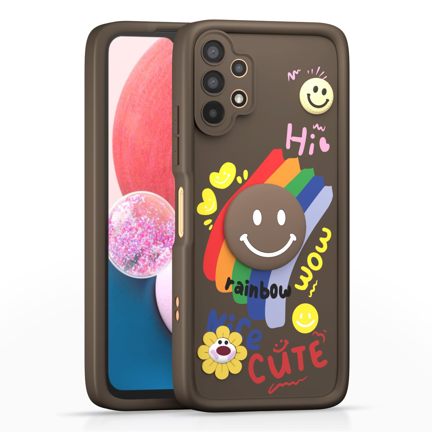 Pikkme Samsung A13 4G/A13 5G brown back cover