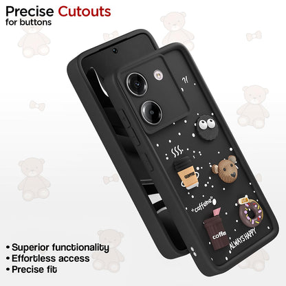 Black Silicone mobile back cover for Poco M7 Pro 5G/3D – Pikkme – photo 6