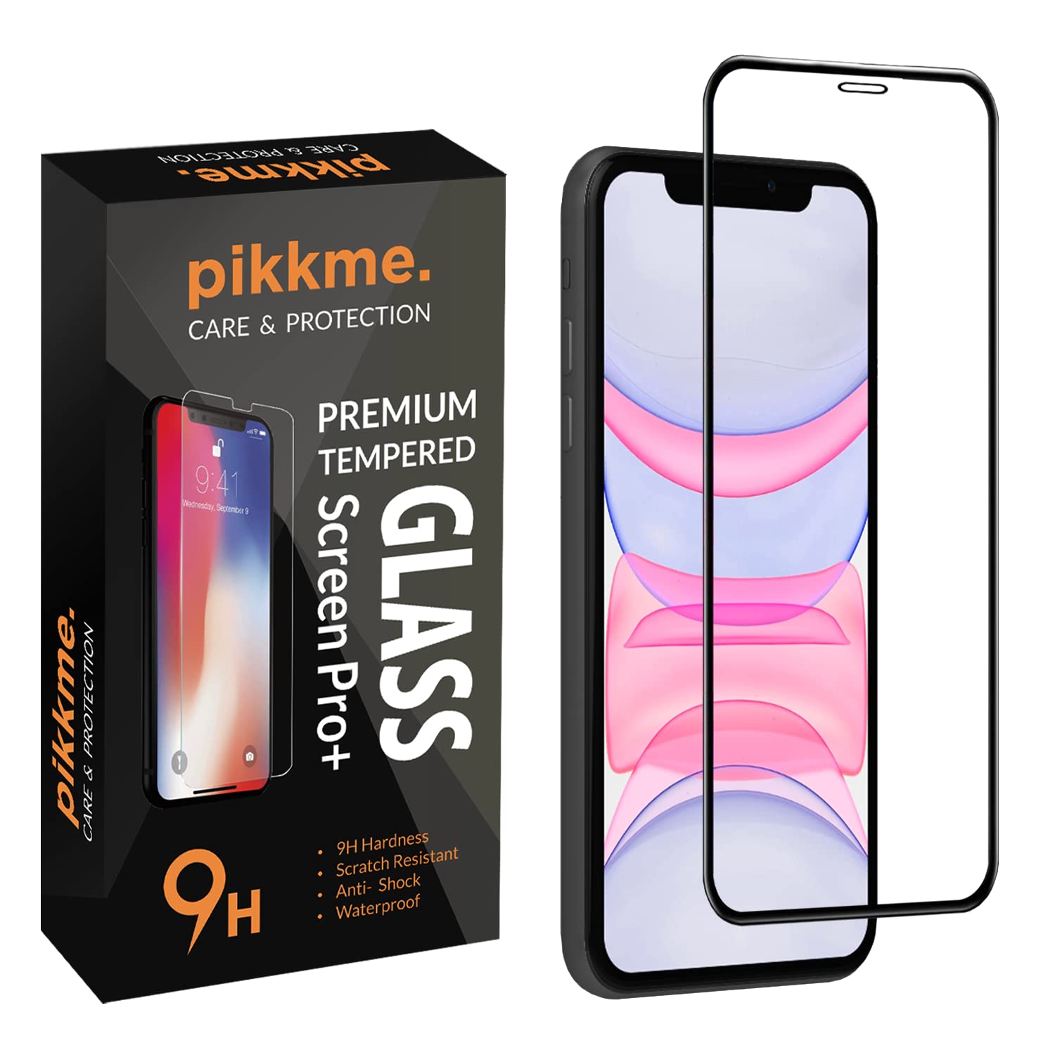 Pikkme iPhone XR / 11 Tempered Glass