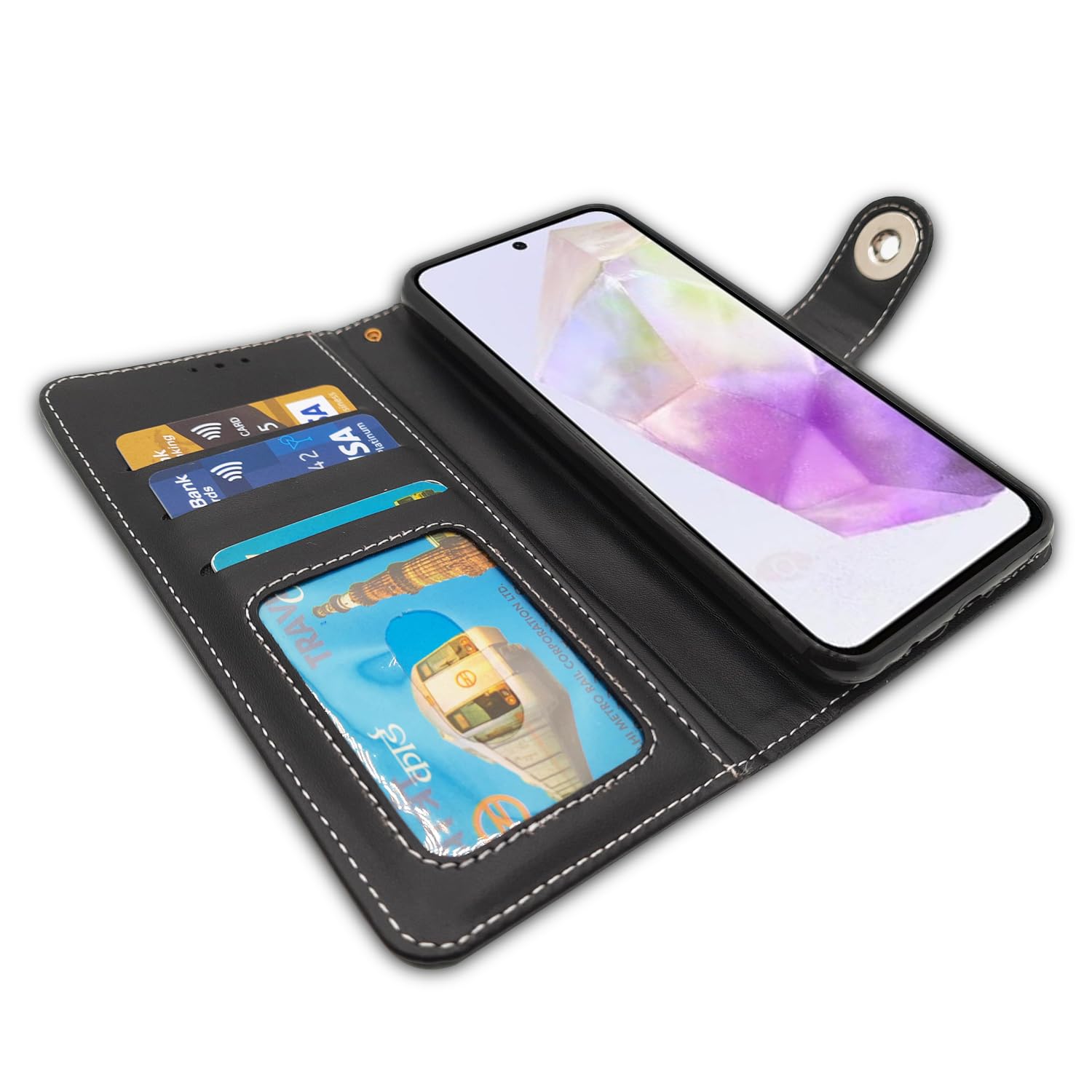 Samsung A56 5G flip case in grey by Pikkme – photo 5