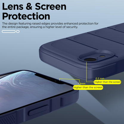 Pikkme iPhone Xr ZigZag Soft matte Liquid Silicone Back Cover (Blue)