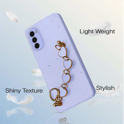 Pikkme Motorola Moto G52 / G82 5G Chain Back Cover (Pink)
