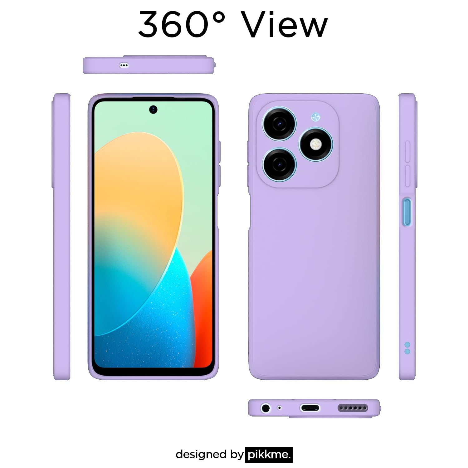 Pikkme purple mobile cover for TECNO Spark GO 2024 – photo 3