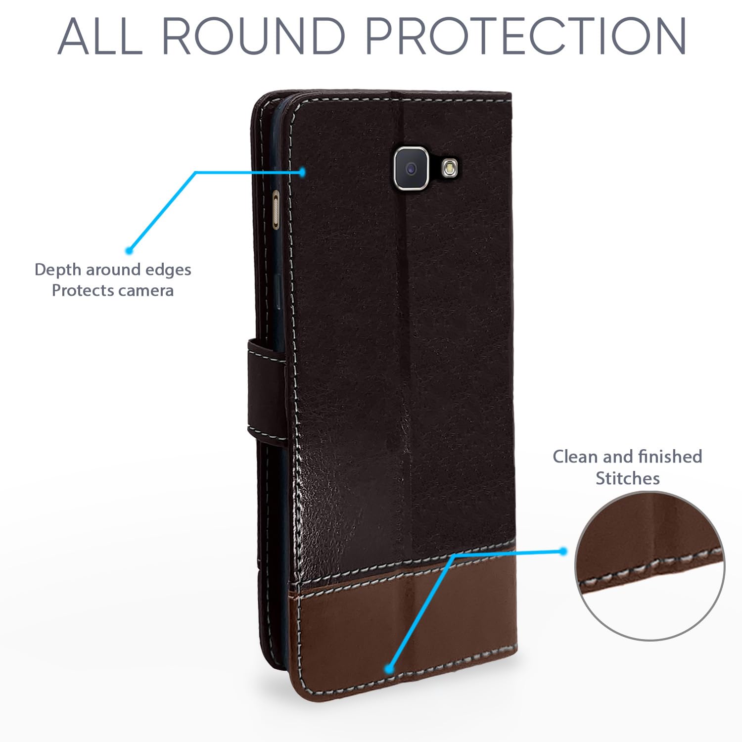 Coffee & brown flip cover for Samsung J5 Prime – Pikkme – photo 4
