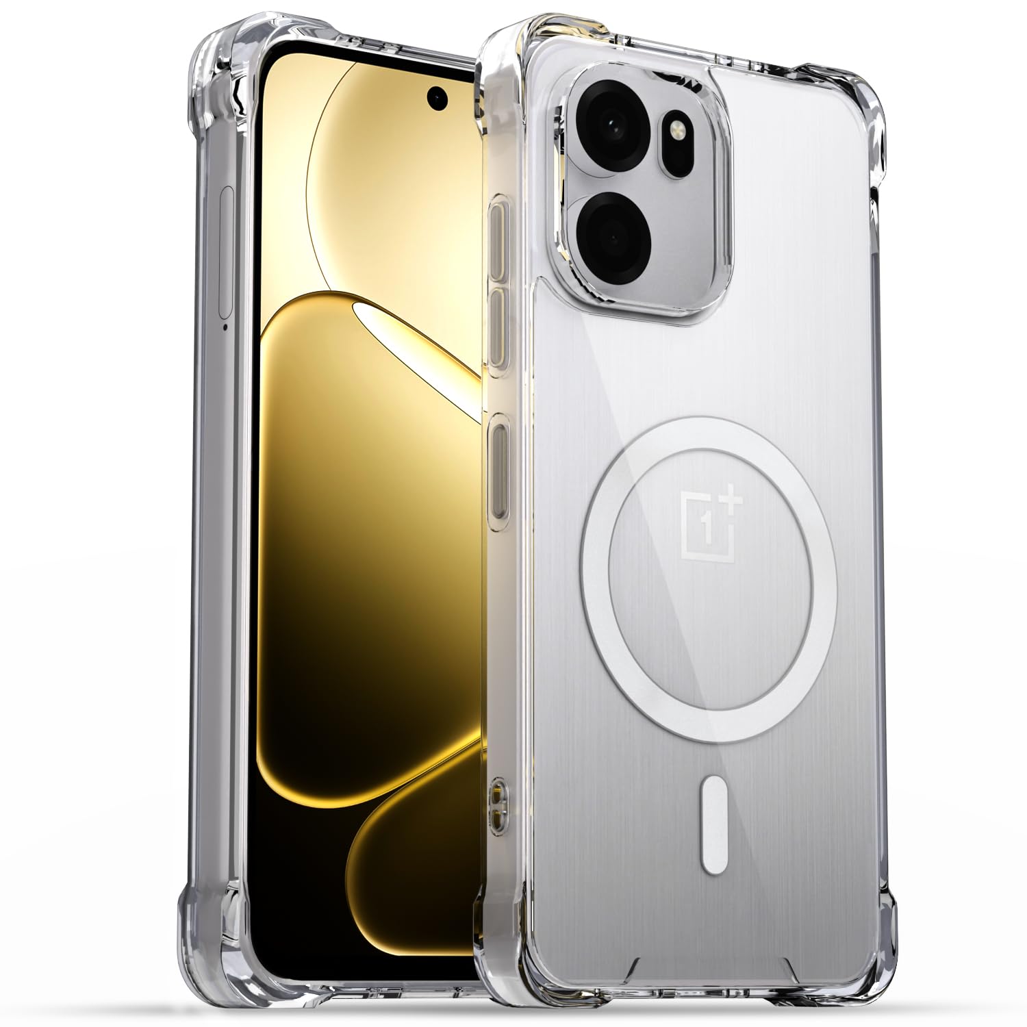 Pikkme transparent mag-safe phone cover for OnePlus Nord CE 6 5G