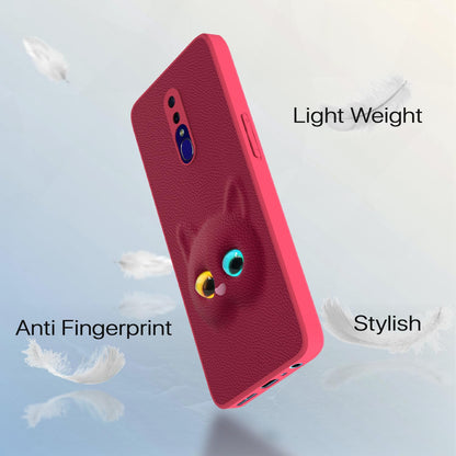 Oppo F11 Cat mobile back cover in pink by Pikkme – photo 2