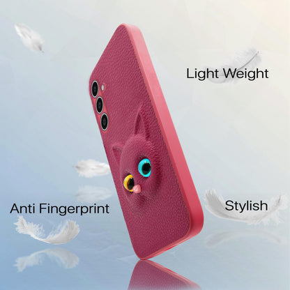 Pikkme Samsung Galaxy S23 FE 5G Kitty Back Cover (Pink)