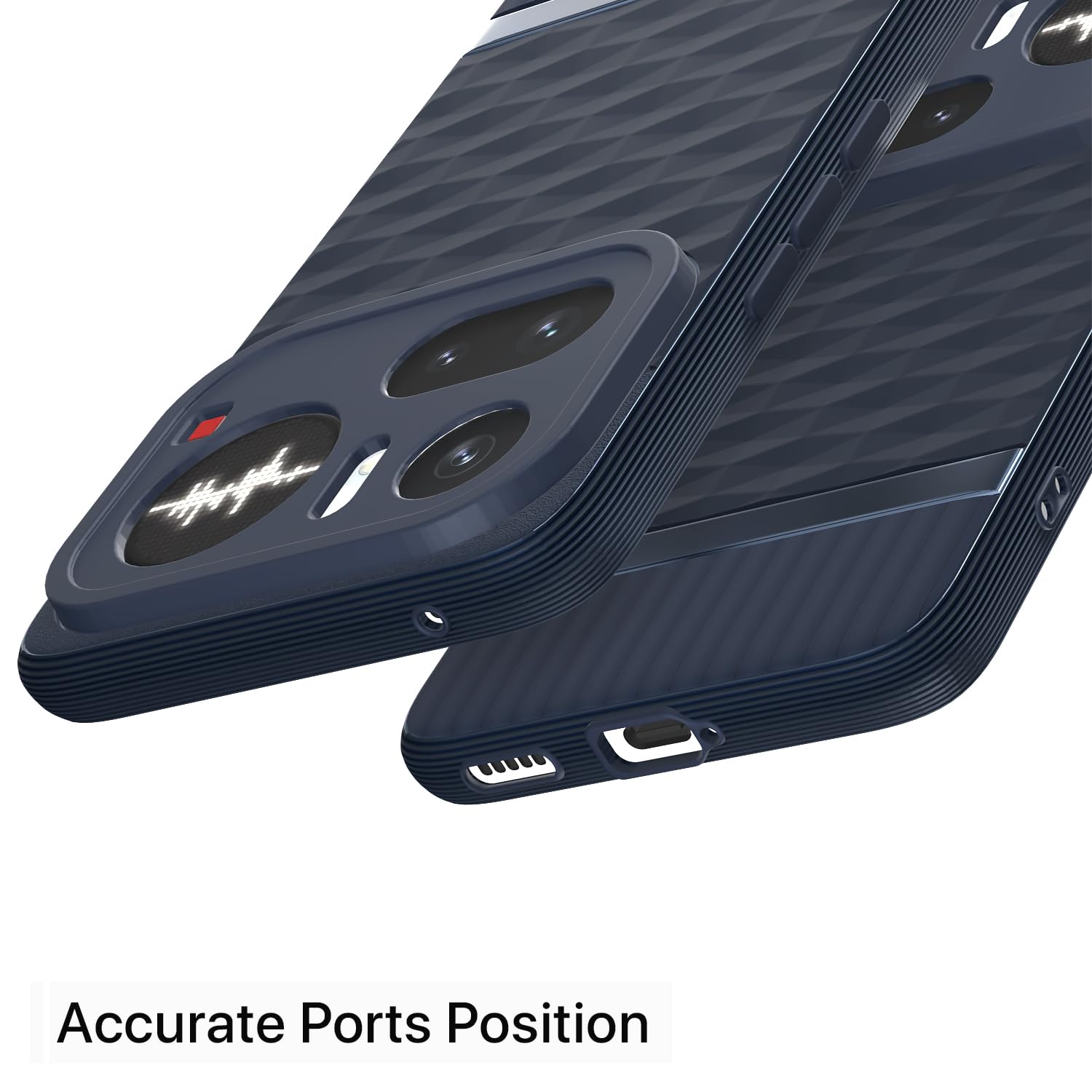 Nothing Phone 4a Pro 5G Silicone mobile back cover in blue by Pikkme – photo 4
