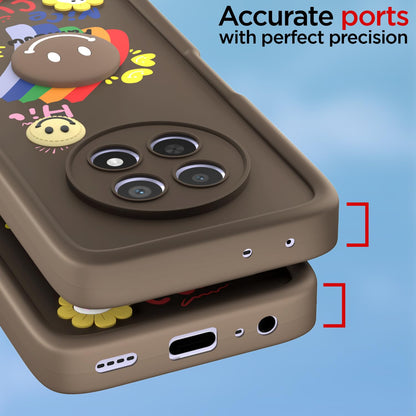 Pikkme Realme Narzo 70x 5G/N65/13/12/12X 5G/C65 Soft Silicone brown phone cover – photo 4