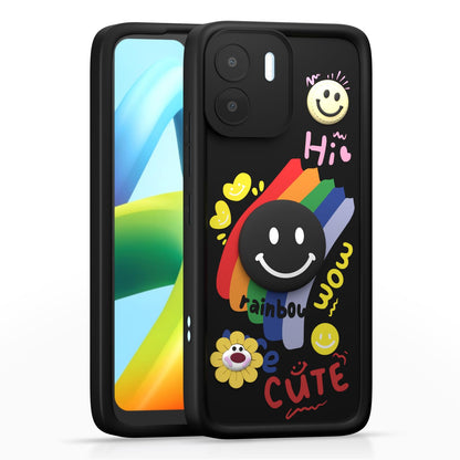 Pikkme black mobile back cover for Redmi A1/A2