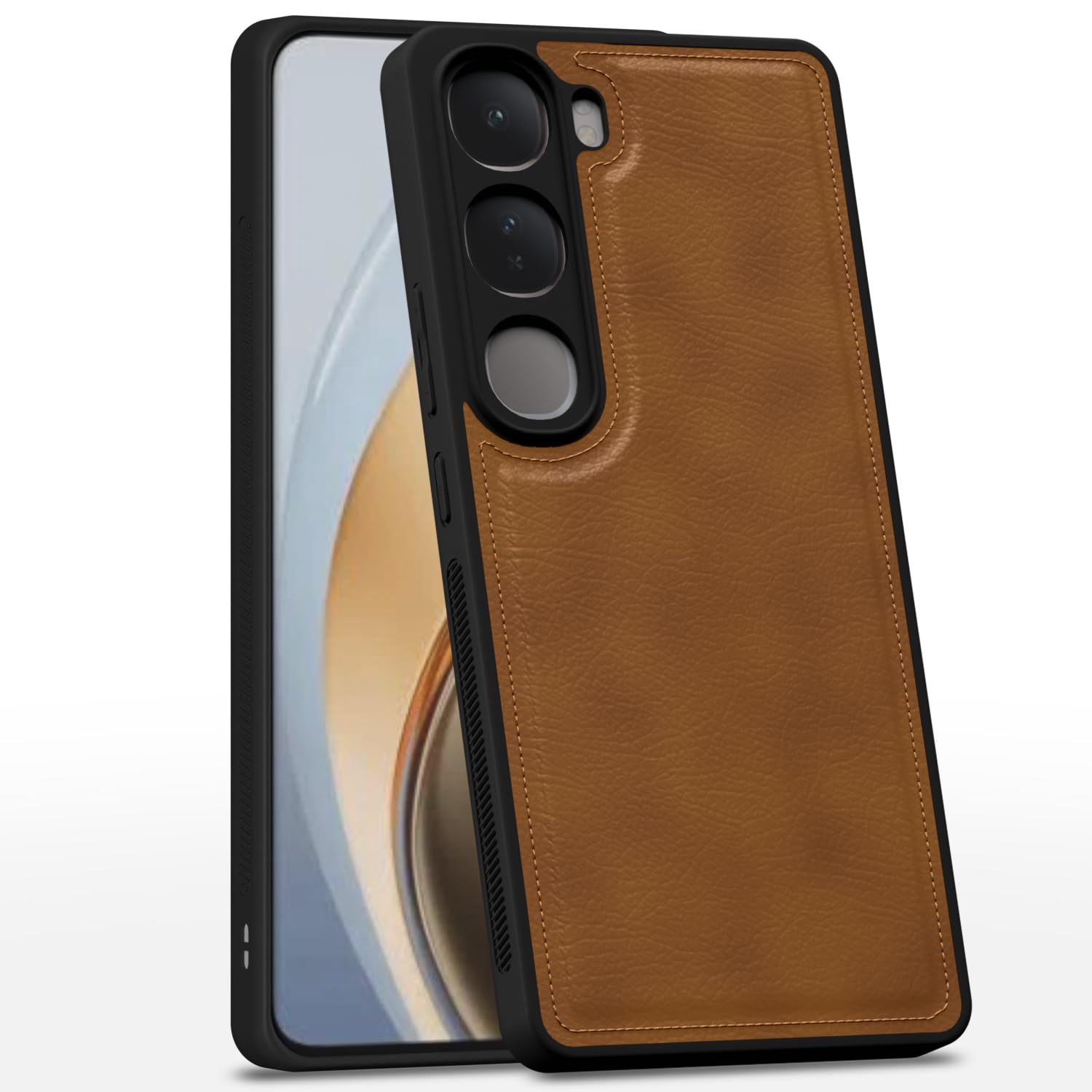 Pikkme Vivo Y300 5G / Vivo V40 Lite 5G Leather Back Case | Brown