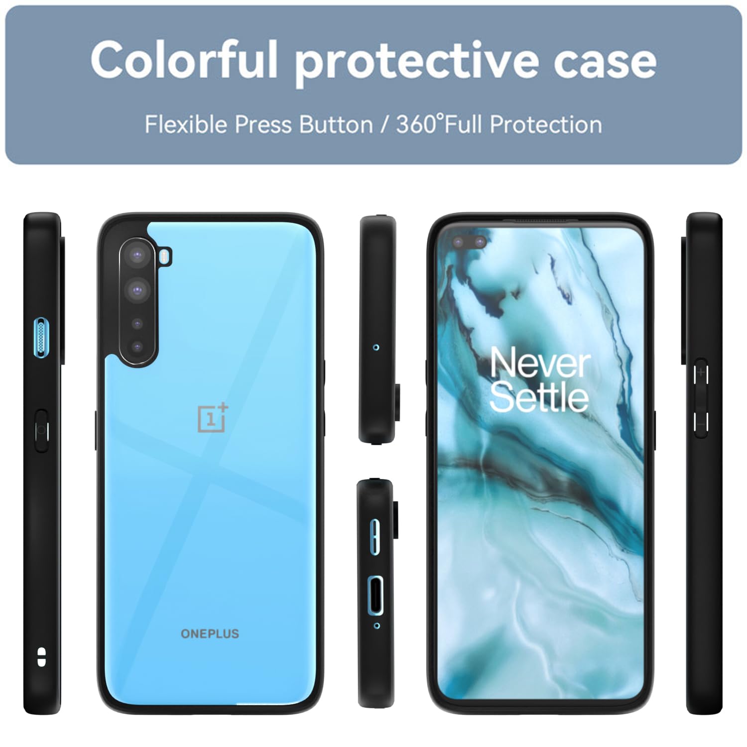 OnePlus Nord phone cover in black by Pikkme – photo 2