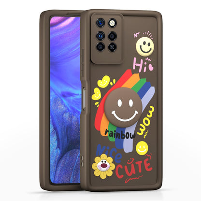 Infinix Note 10 Pro phone cover in brown by Pikkme