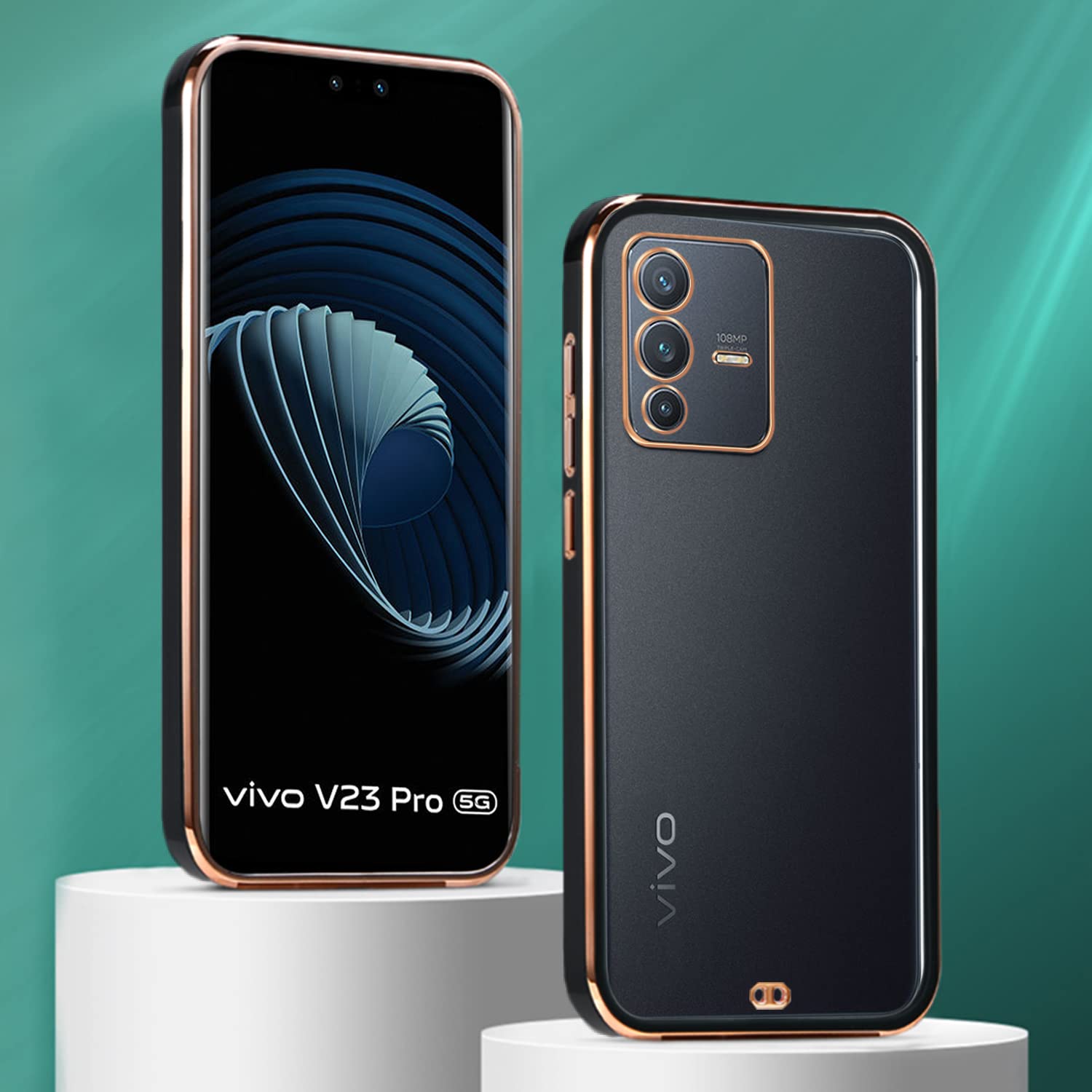 Black Chrome back cover for Vivo V23 Pro 5G – Pikkme – photo 3