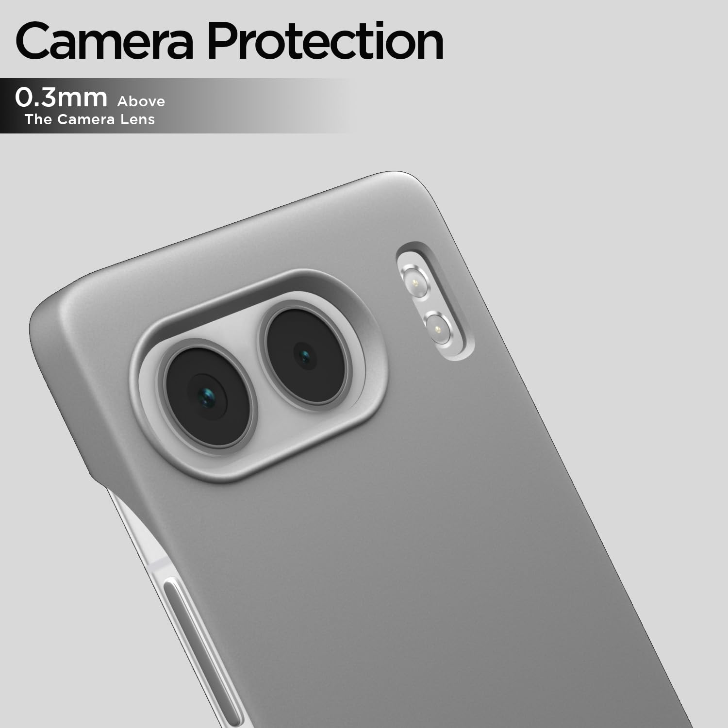 Pikkme OnePlus Nord 4 5G SideCut Soft Matte Silicone Back Cover (Grey)