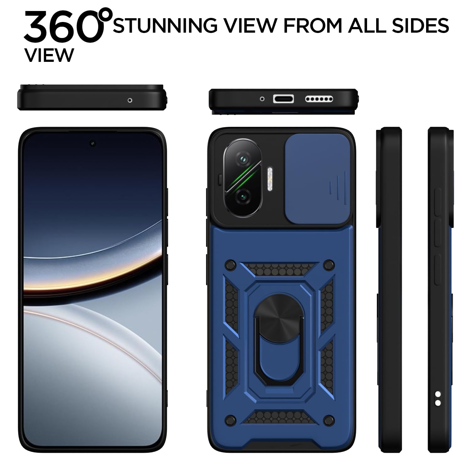 Blue D10 Camera Shield mobile cover for Poco F7 5G – Pikkme – photo 5