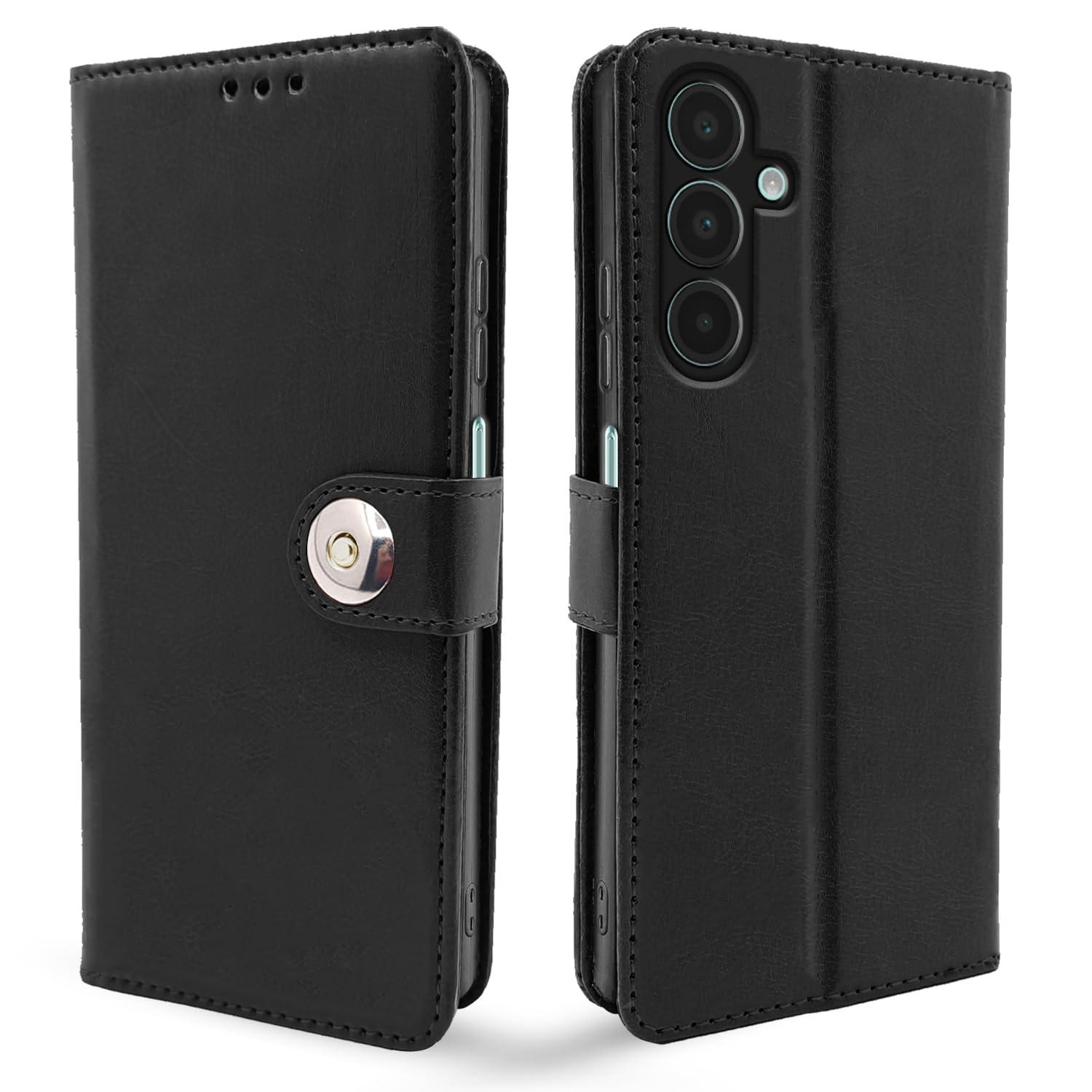 Pikkme black Button flip cover for Samsung A16 5G