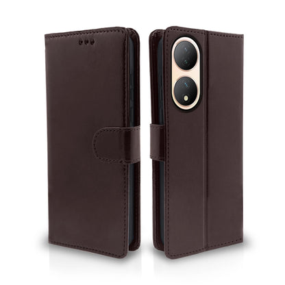 Coffee Wallet mobile flip cover for Vivo Y100 5G – Pikkme