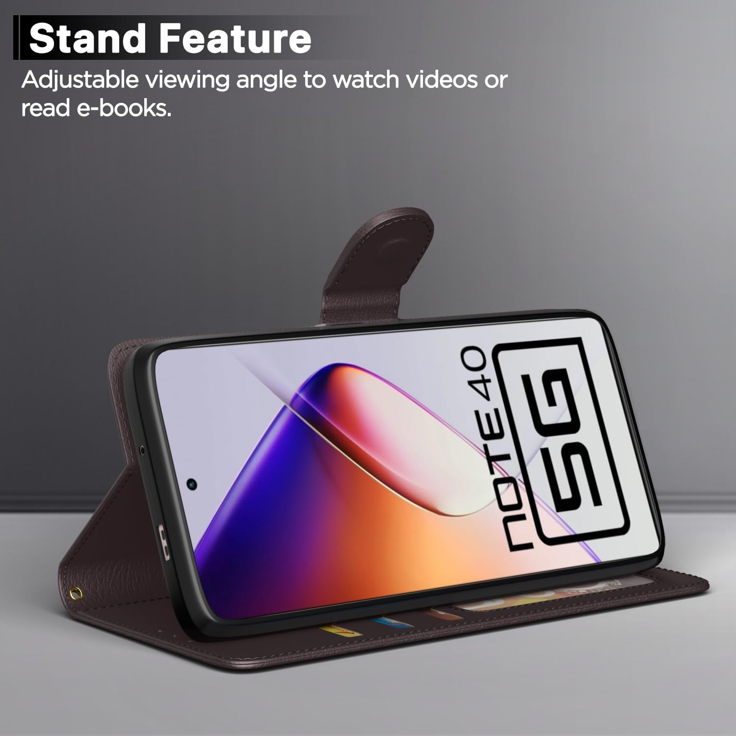 Infinix Note 40 5G mobile flip cover in coffee by Pikkme – photo 3