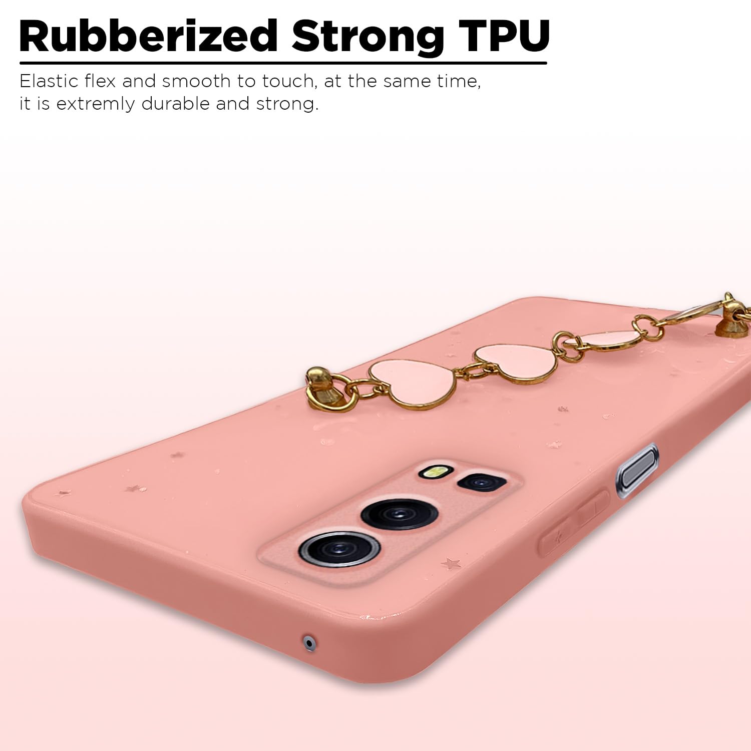 Pikkme iQOO Z3 5G Chain Back Cover (Pink)