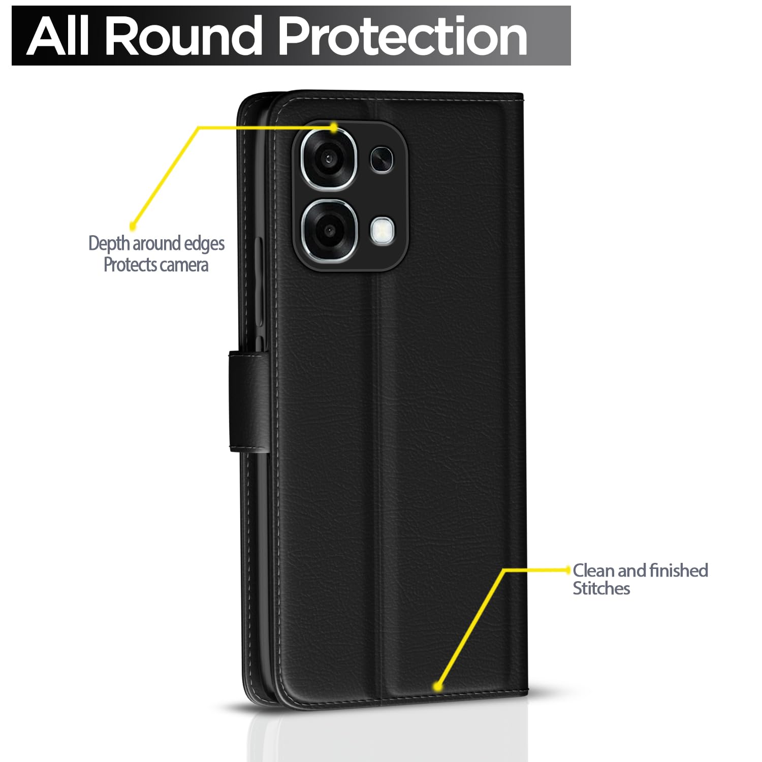 Pikkme Oppo F31/F33 5G black mobile flip cover – photo 4