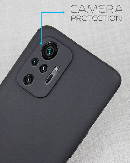 Redmi Note 10 Pro/Note 10 Pro Max Matte back cover in black by Pikkme – photo 2