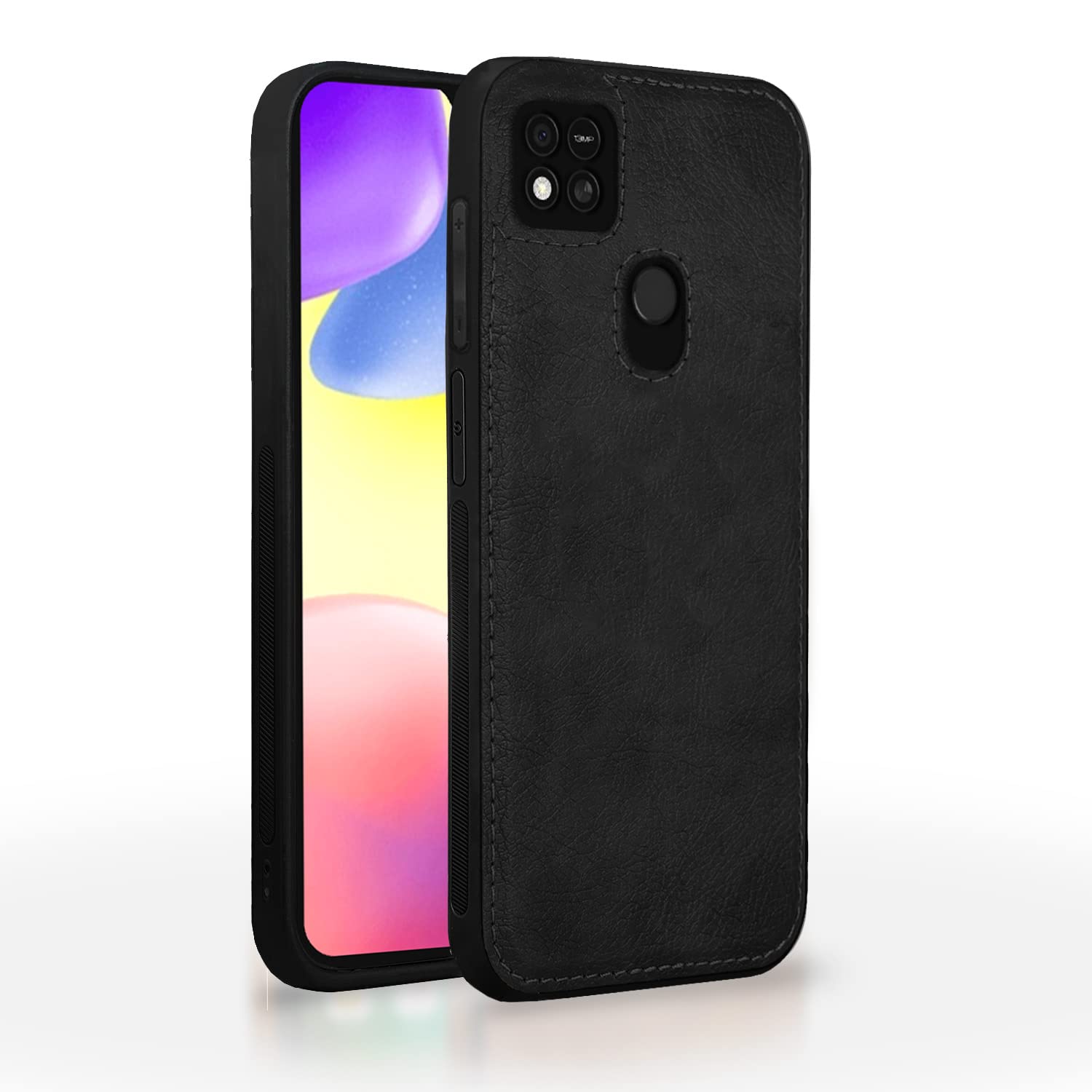 Black mobile cover for Redmi 10A/9/9C – Pikkme