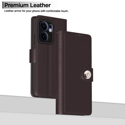 Oppo Reno 13F 5G wallet flip cover in coffee by Pikkme – photo 2