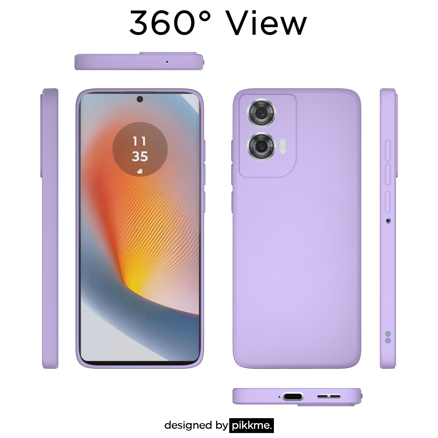 Purple mobile back cover for Moto Edge 50 Fusion/G96 5G – Pikkme – photo 4