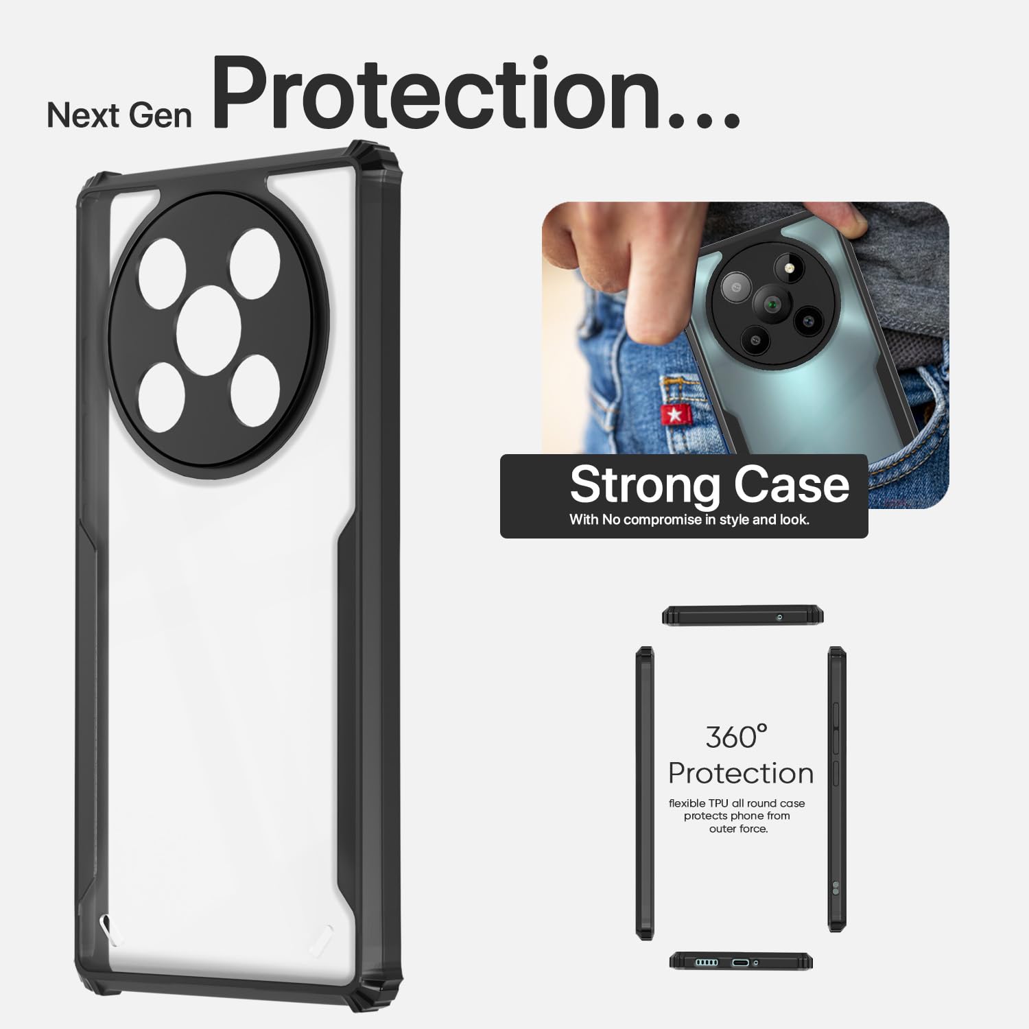 Black mobile back cover for Lava – Pikkme – photo 6