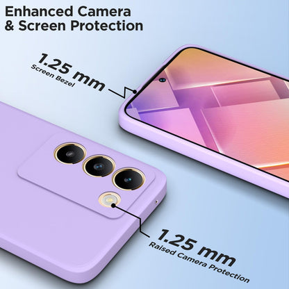 Pikkme Vivo T3 5G / Vivo Y200e 5G Soft Matte Silicone Shockproof Case | Purple