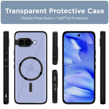 Pikkme Google Pixel 9A Eagle 2 Mag-Safe Shockproof Sleek Hybrid Armor Back Cover (Black)