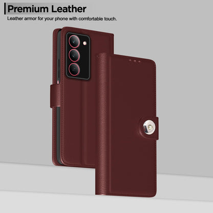 Pikkme brown mobile flip cover for Realme Narzo 80x/P3x/14X 5G – photo 2