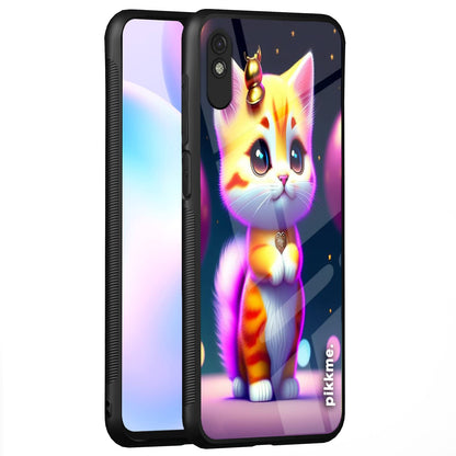Redmi 9A/9i/9A Sport Cat mobile back cover by Pikkme