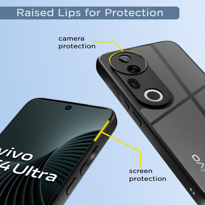 Pikkme Vivo T4 Ultra 5G Eagle 2 Shockproof Sleek Hybrid Armor Back Cover (Black)