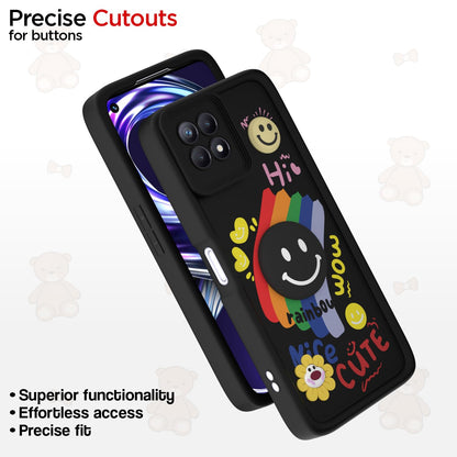 Black Soft Silicone phone cover for Realme Narzo 50/8i 4G – Pikkme – photo 6