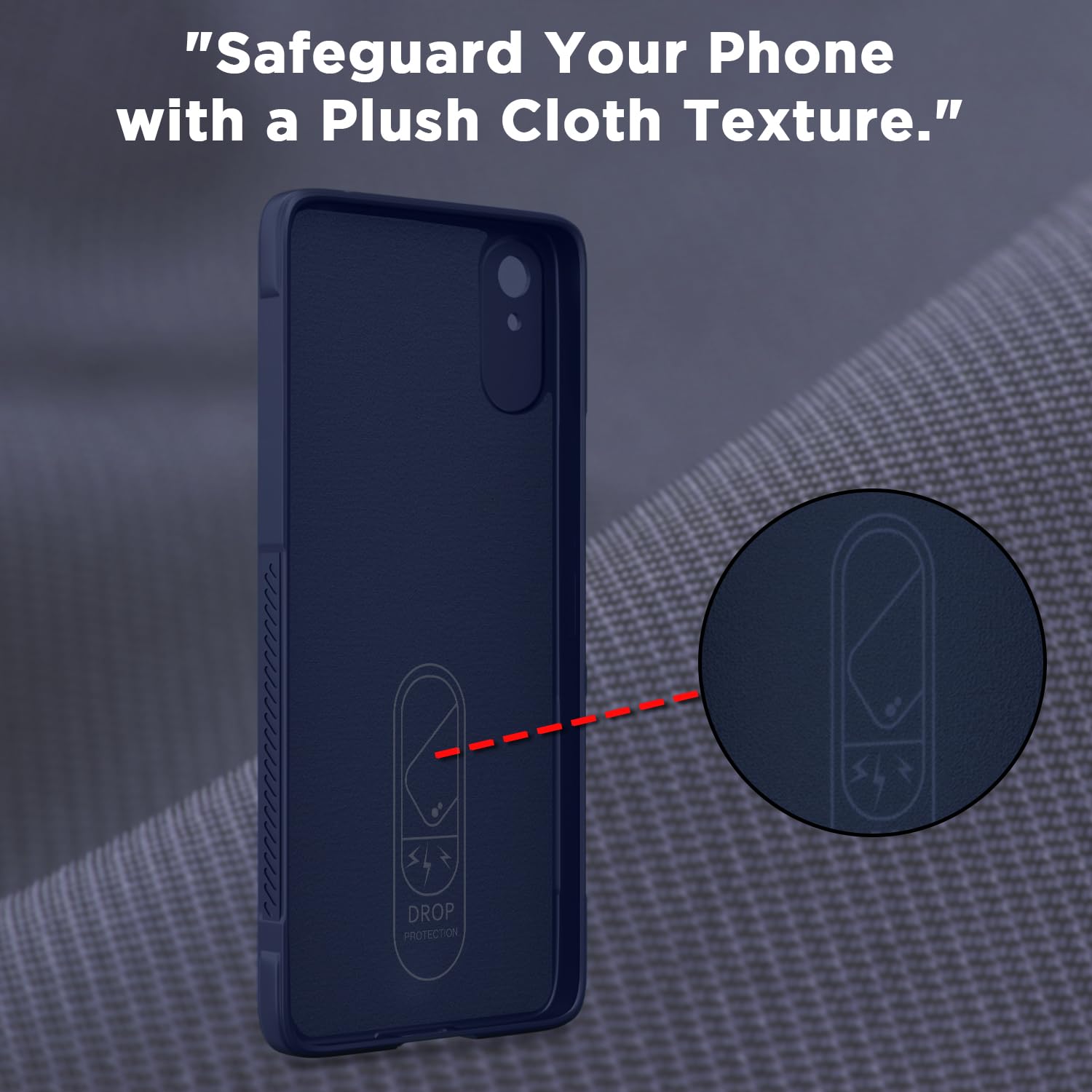 Pikkme Redmi 9A / 9i / 9A ZigZag Back Cover (Blue)