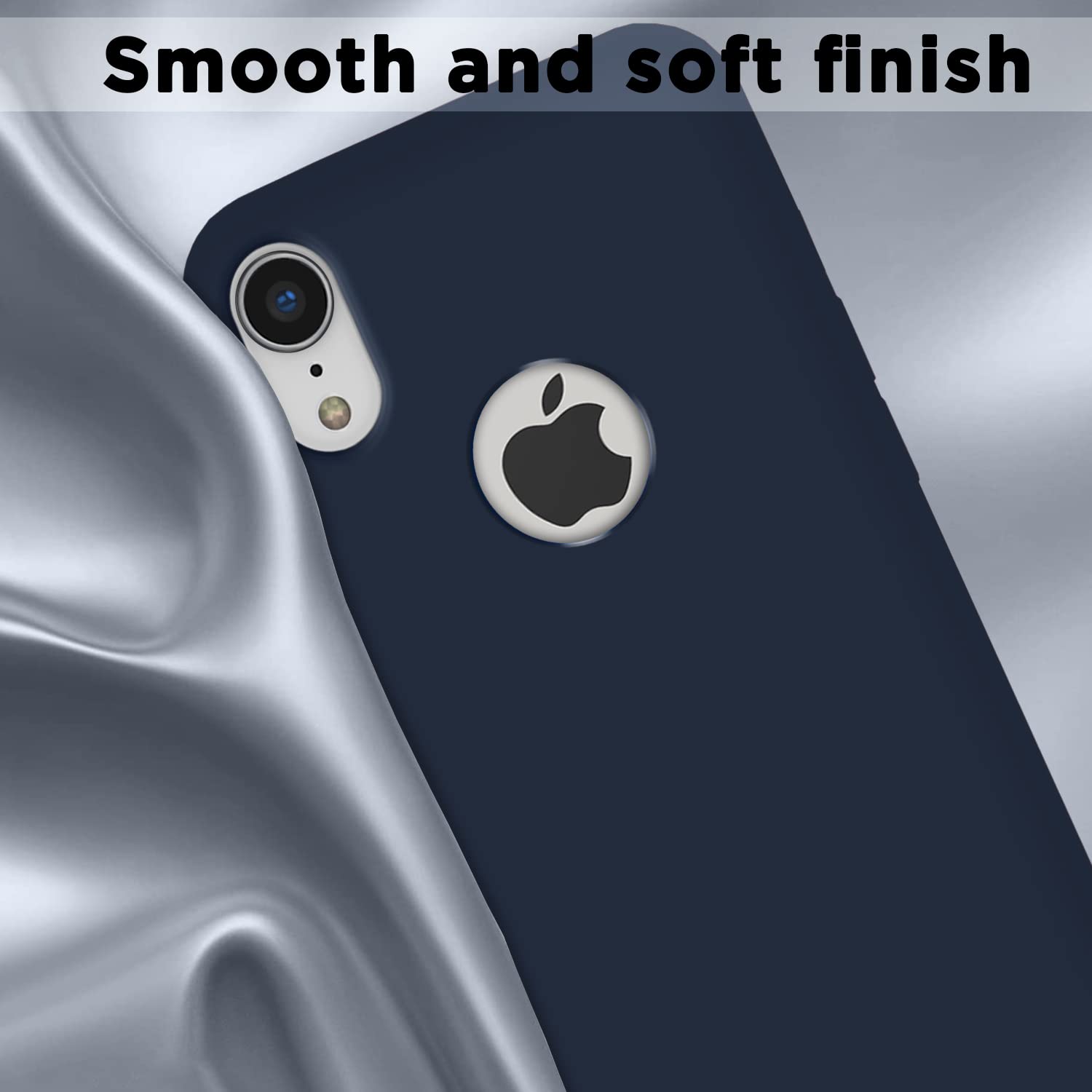 Dark blue Soft Silicone mobile cover for iPhone XR – Pikkme – photo 7