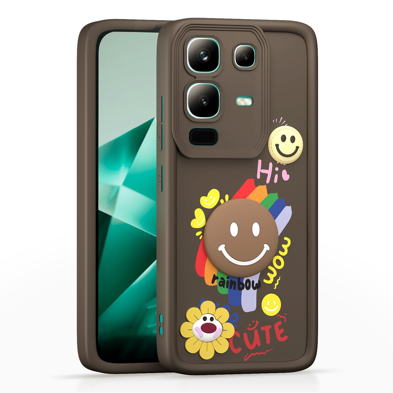 Infinix Note 50s 5G mobile back cover in brown by Pikkme