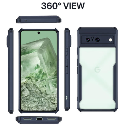 Google Pixel 8 Clear phone cover in blue by Pikkme – photo 2