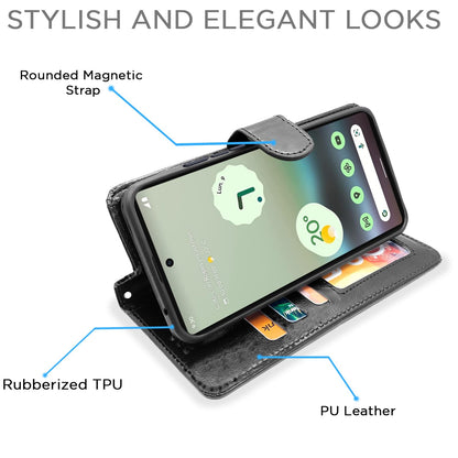 Pikkme black Wallet flip cover for Google Pixel 6a – photo 3