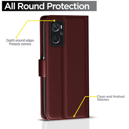 Pikkme Oppo K10 Wallet brown flip case – photo 4