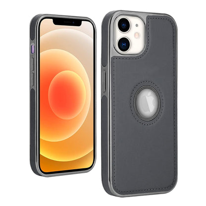 Pikkme iPhone 12/12 Pro Leatherback gray mobile back cover