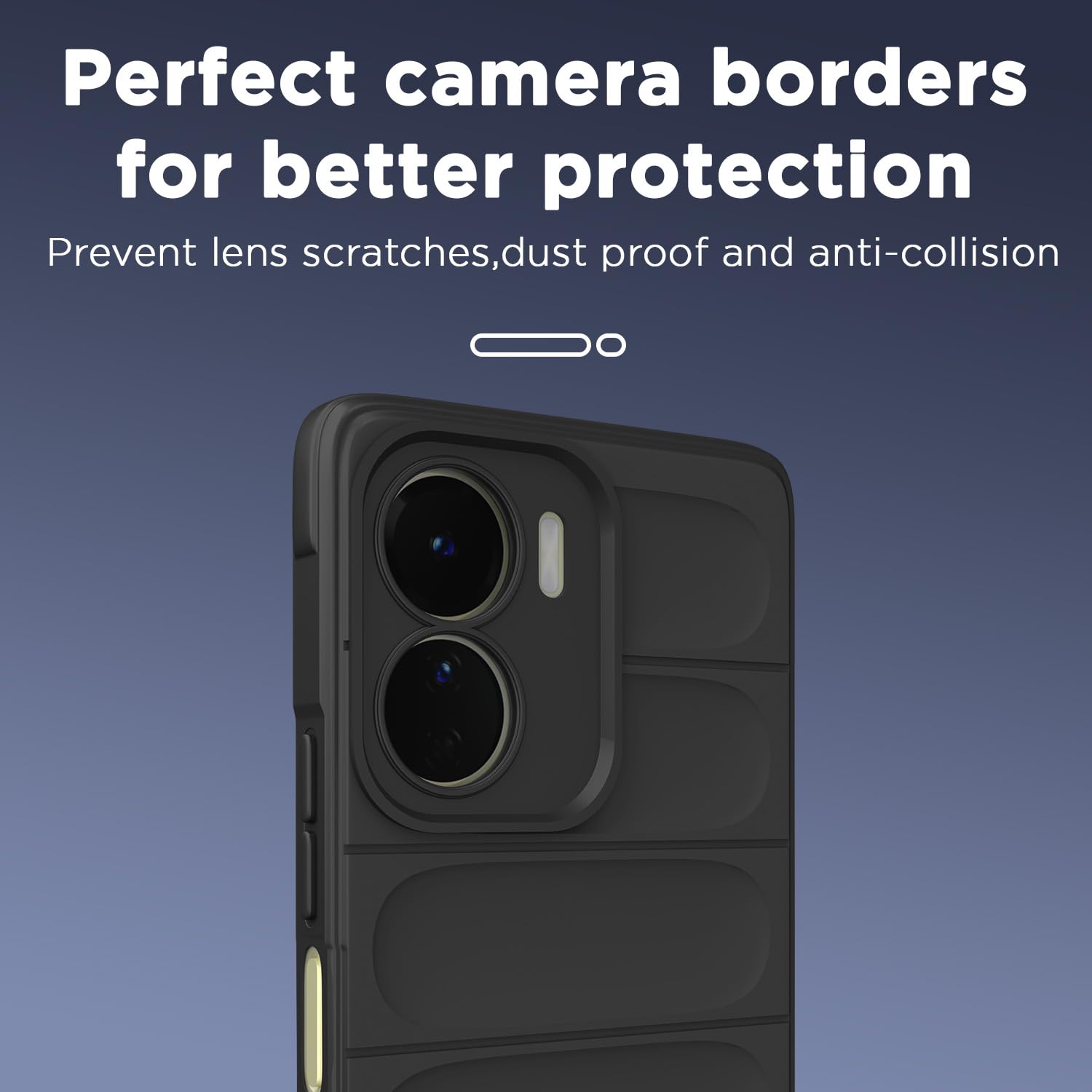 Black Liquid Silicone phone cover for Vivo Y16/T2x/Y56 – Pikkme – photo 7
