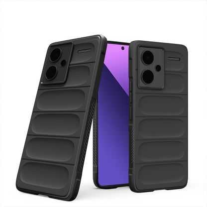 Pikkme Redmi Note 13 Pro Plus 5G ZigZag Back Cover (Black)