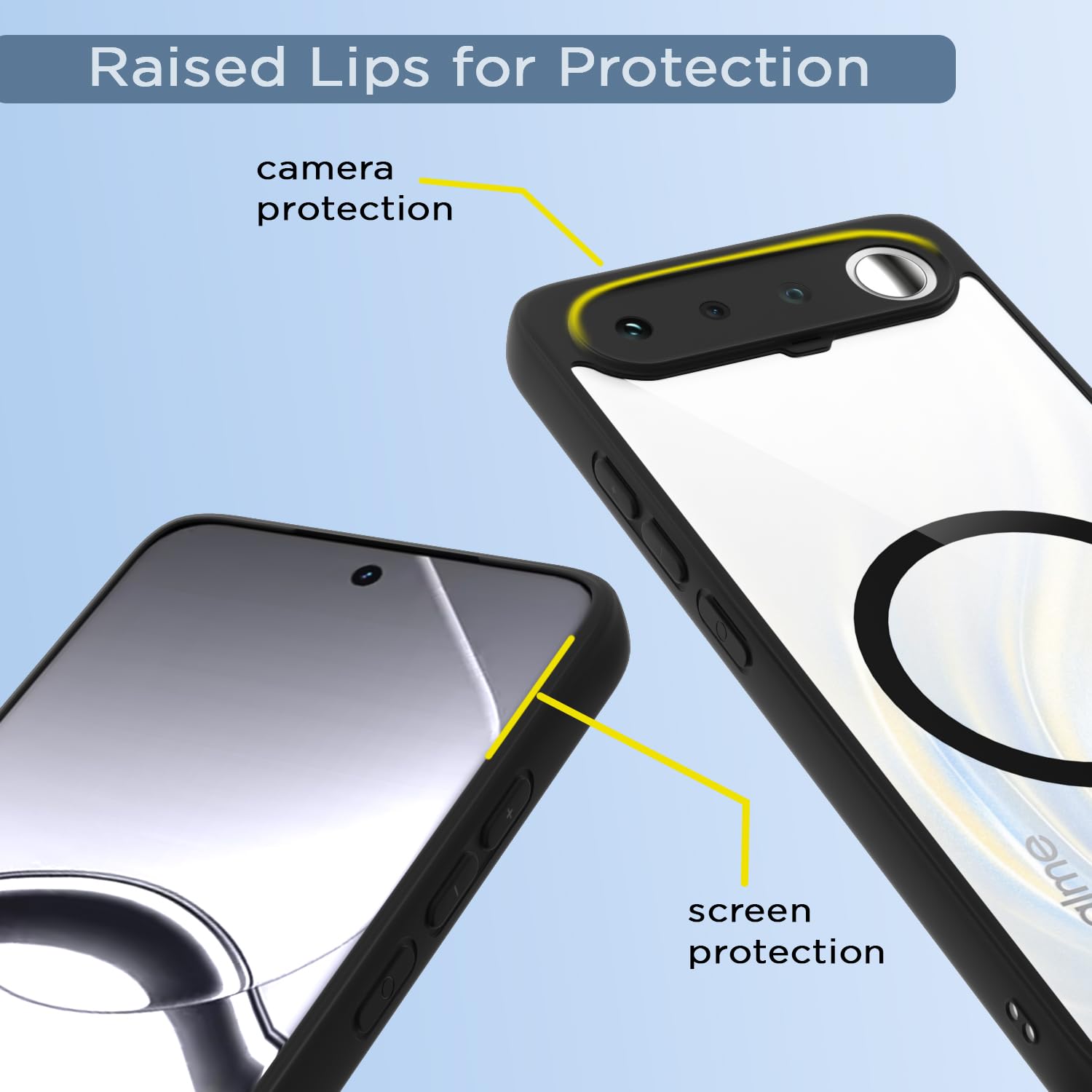 Pikkme Realme 16 5G black mag-safe back cover – photo 4